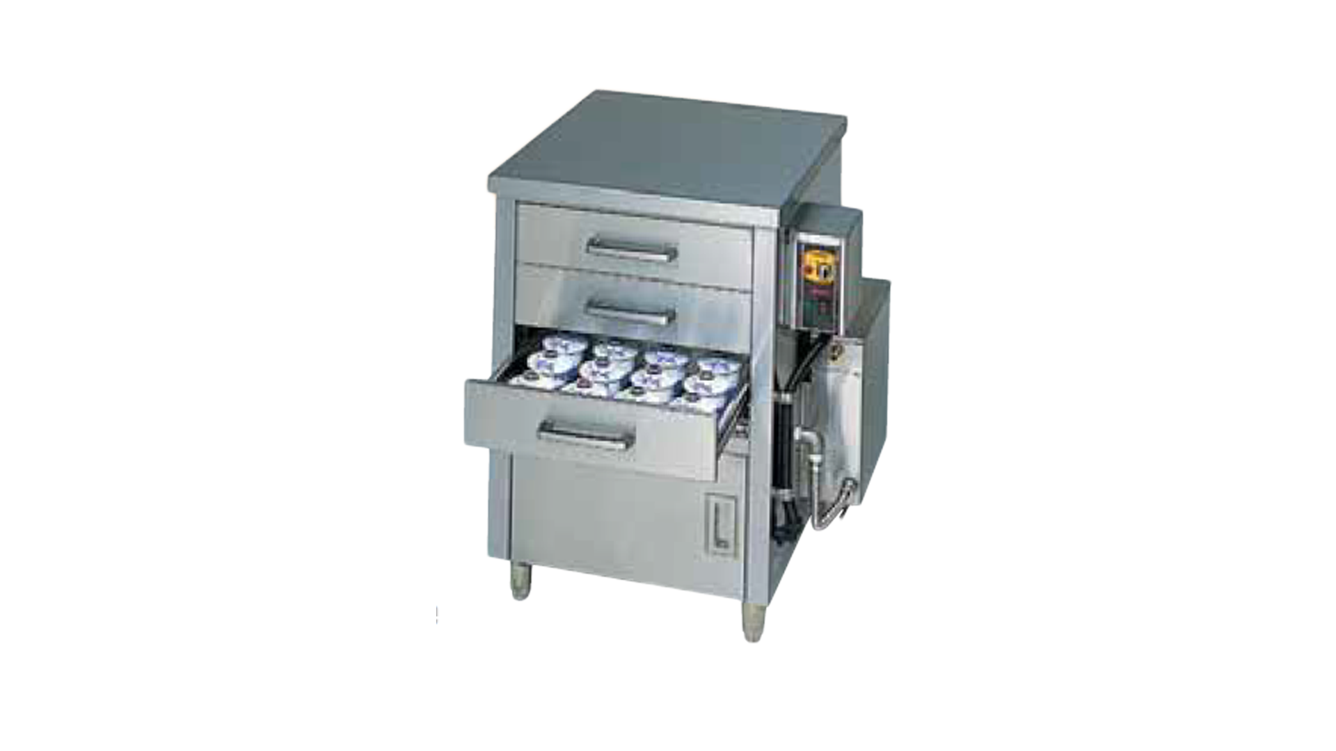 Vaporiera Drawer Type DRG a gas doppia vasca