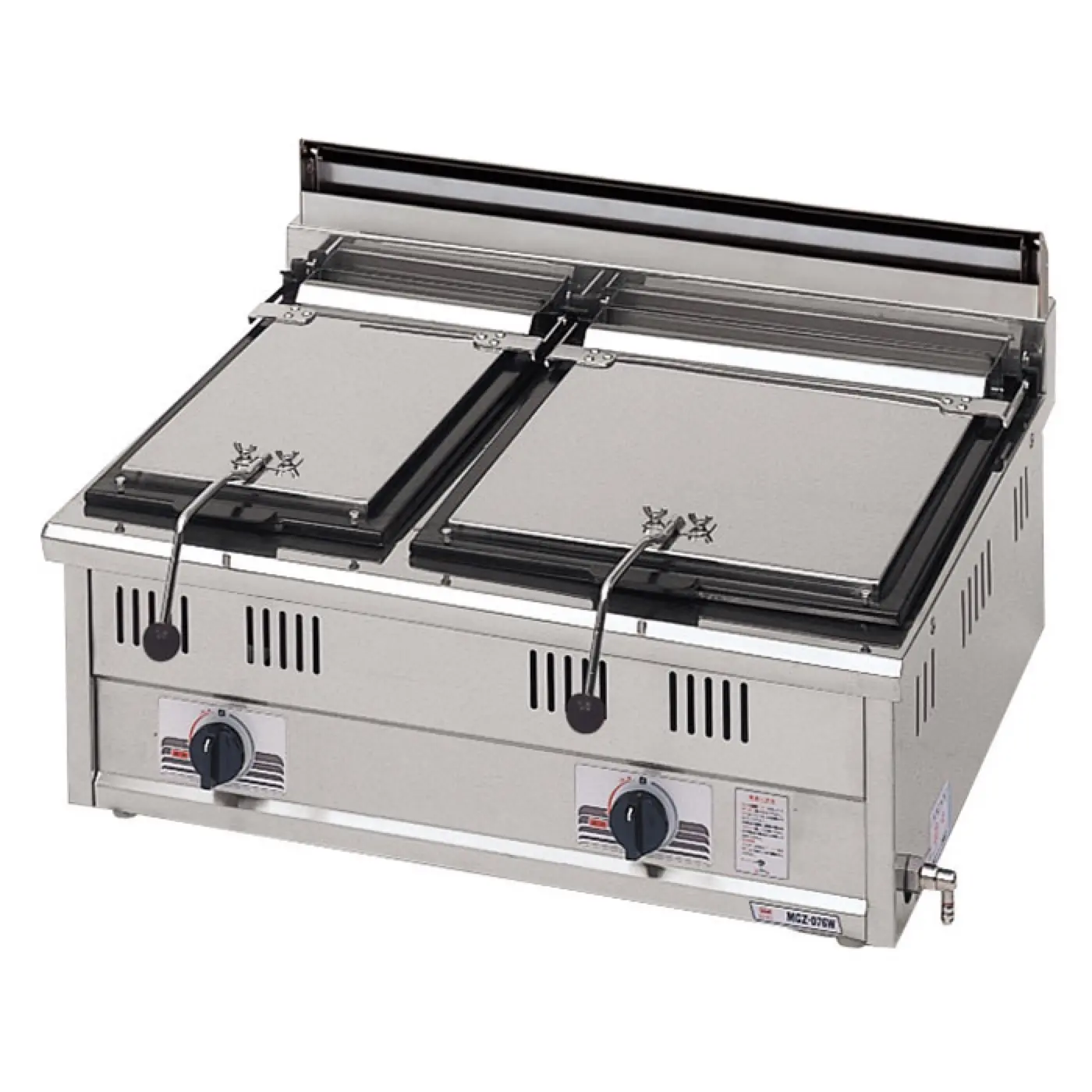 Maruzen MGZ-076W 双燃气煎饺机, 台式 215+360 mm 浴缸,12,8 kW