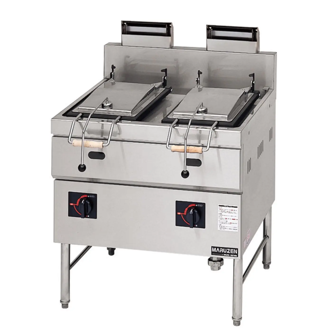 Maruzen MGZS-087WB 双燃气煎饺机, 2 个独立浴缸 223×304 mm,26,1 kW