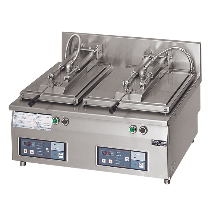 Cuoci-Gyoza automatico elettrico Maruzen MAZE-46 (2 vasche, da banco)