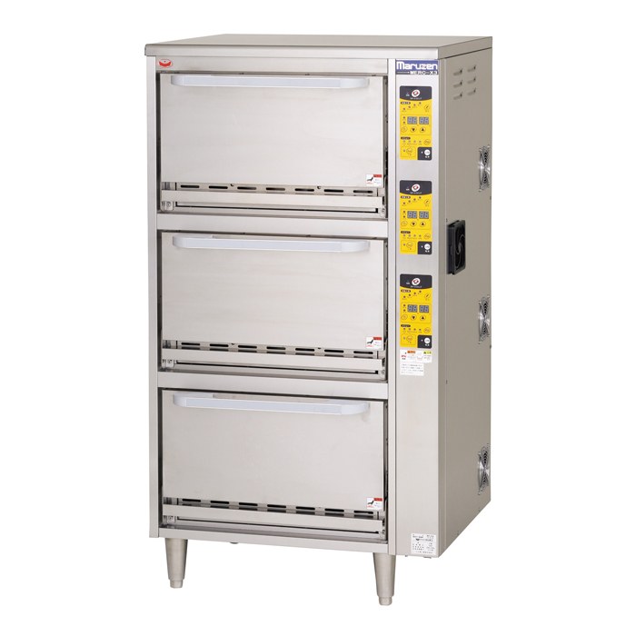 Cuociriso automatico elettrico verticale 3 vasche Maruzen MERC-X3 (18kg/ciclo)