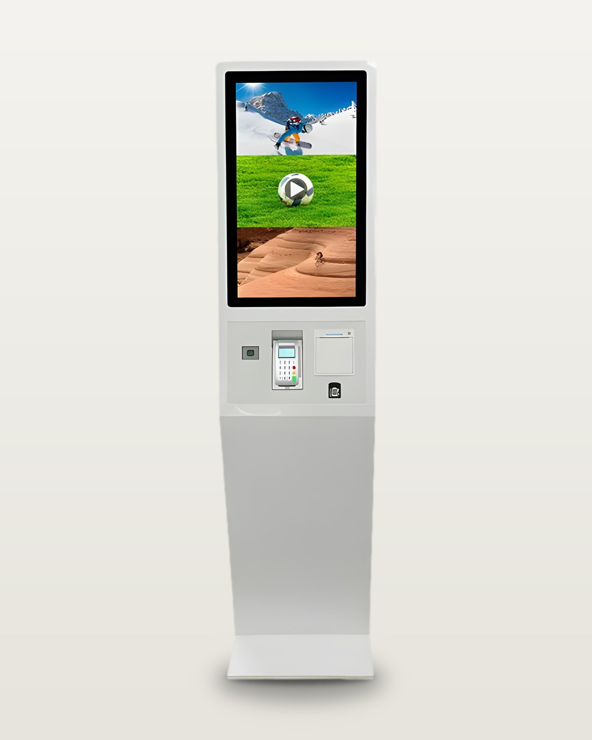 Totem Interattivo a Pavimento 32″ · Piedistallo Slim TV-F32