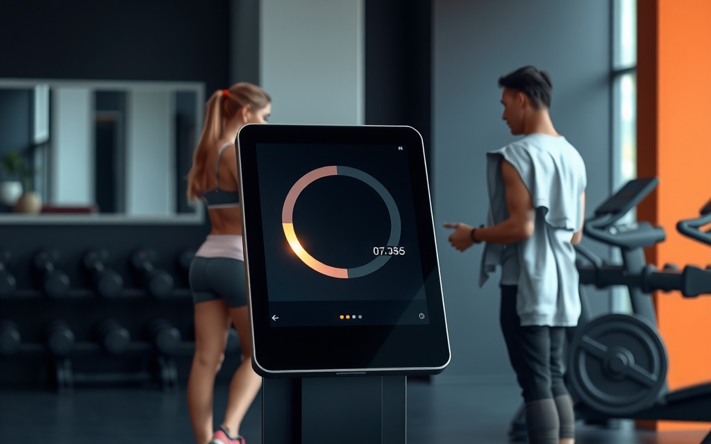 Gym check-in kiosk